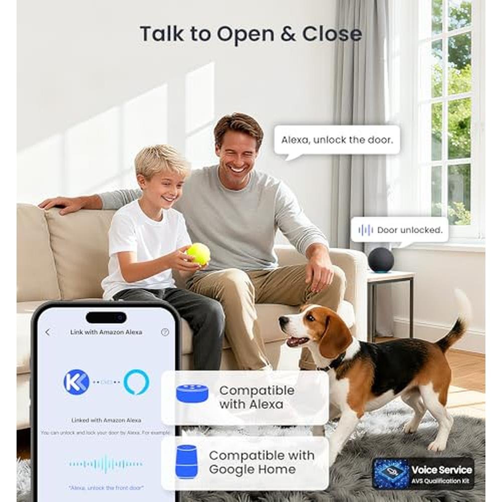 Veise VE027-K Built-in WiFi Smart Lock with 2 Knob – In Use