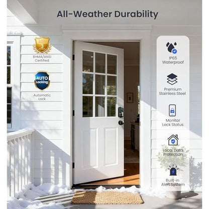 Veise VE027-K Built-in WiFi Smart Lock with 2 Knob – Packaging
