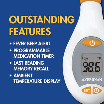 Veridian Healthcare Temple Underarm Thermometer – Packaging
