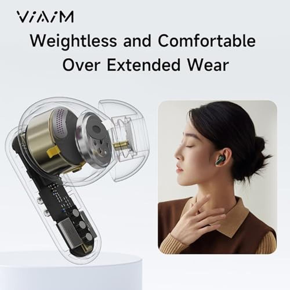 Translation Earbuds: VIAIM Nano+ AI Transcribe & Translation – Close-up Detail