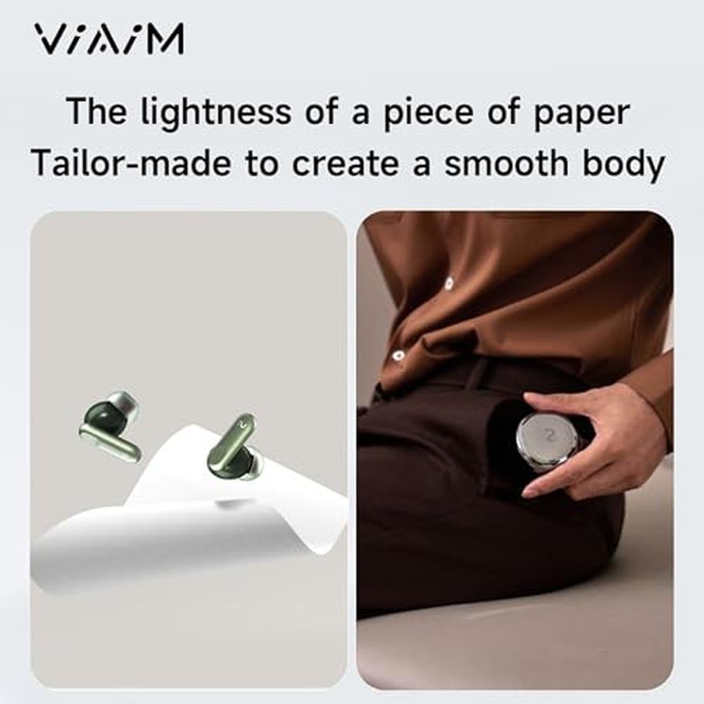Translation Earbuds: VIAIM Nano+ AI Transcribe & Translation – In Use