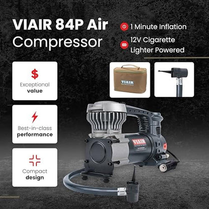 Tire Portable Air Compressor: Viair 85P 00085 Heavy Duty 12V – Side View