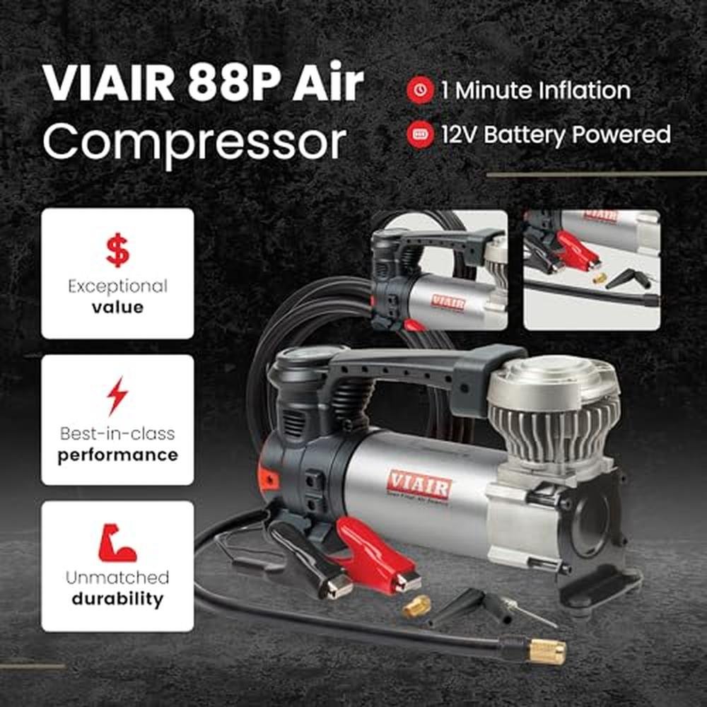 Viair 88p: Viair 88p Portable Air Compressor – Side View