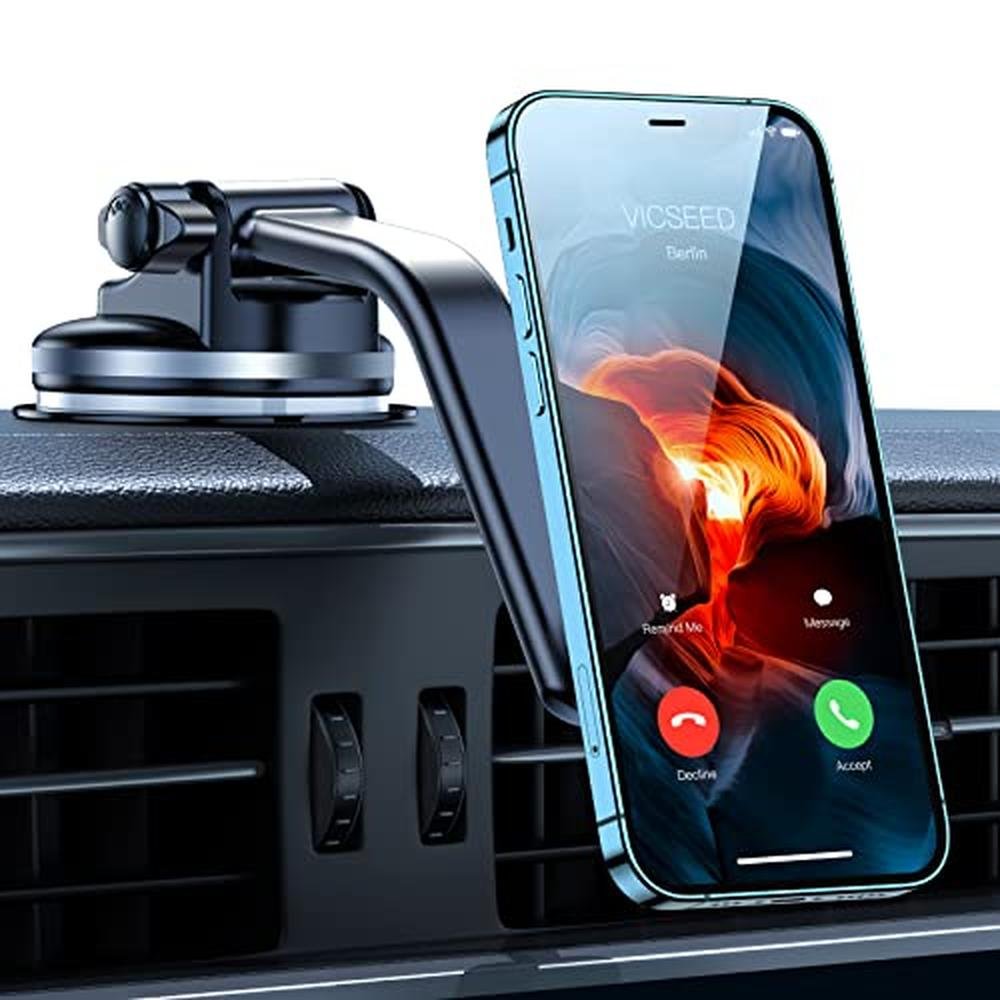 Phone Car Mount: VICSEED Magnetic Phone Holder for Car – Front View
