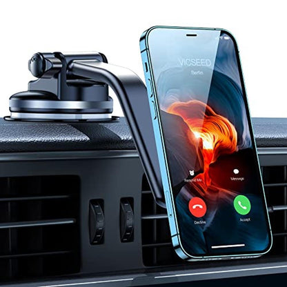 Phone Car Mount: VICSEED Magnetic Phone Holder for Car – Front View