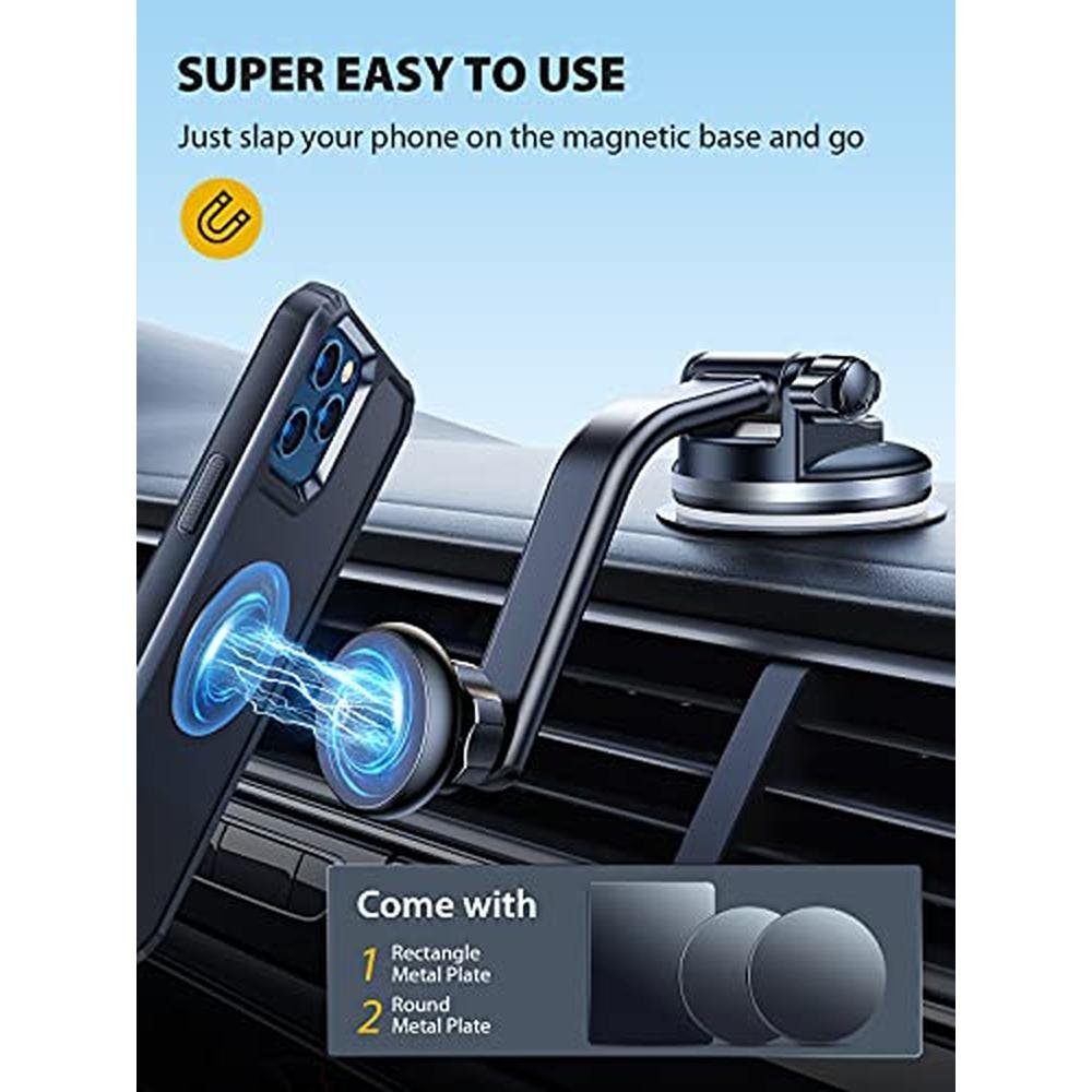 Phone Car Mount: VICSEED Magnetic Phone Holder for Car – In Use