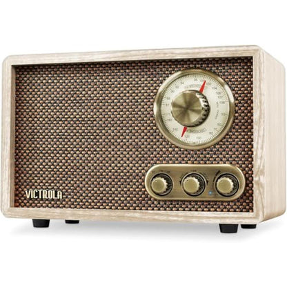 Victrola Willow: Victrola Retro Wood Bluetooth Radio with – Front View
