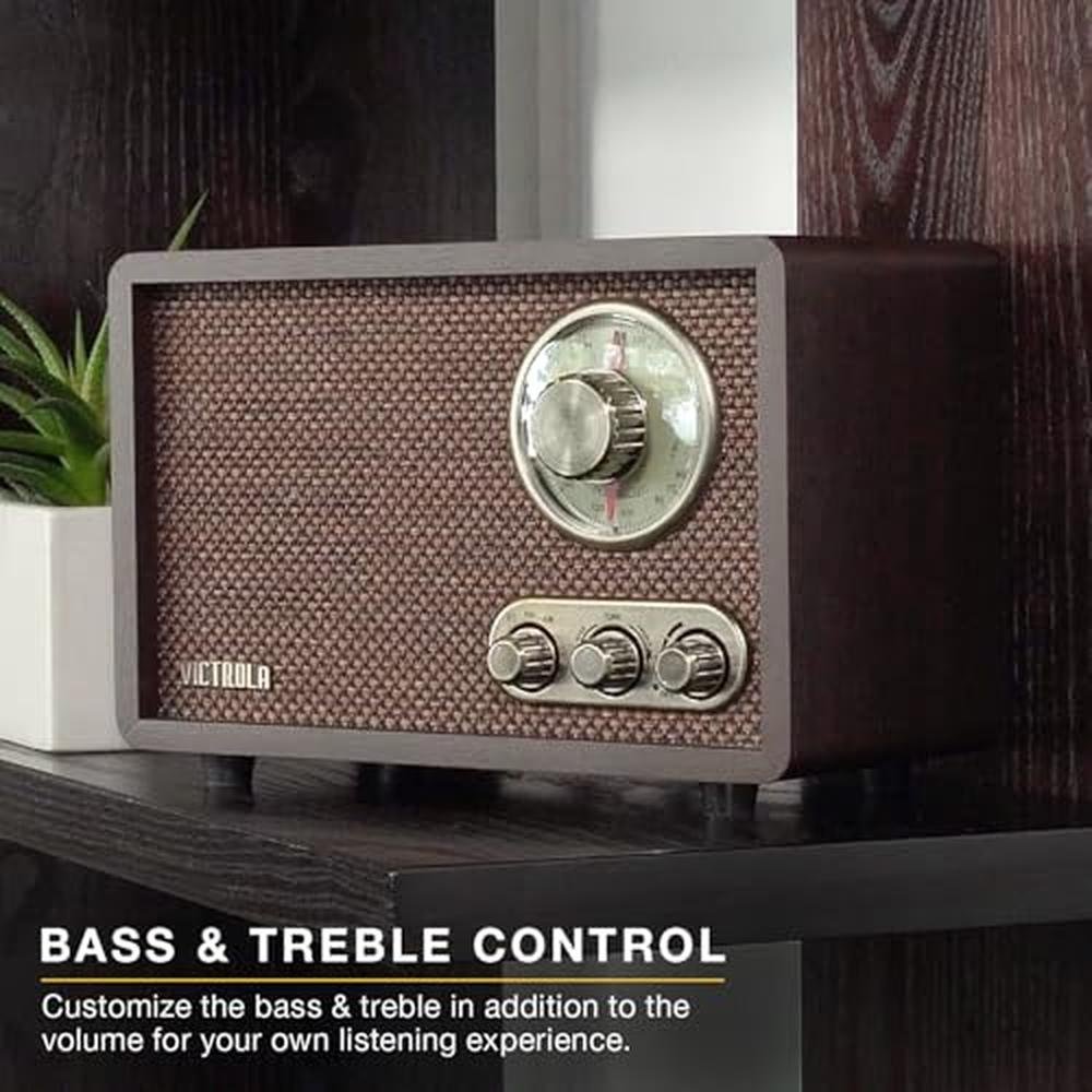 Victrola Willow: Victrola Retro Wood Bluetooth Radio with – Packaging