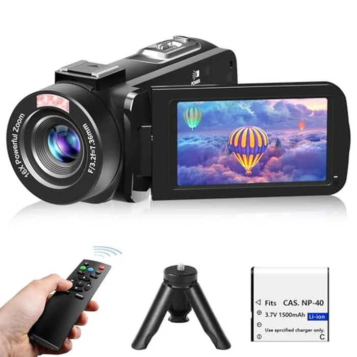 Camera Video: Full HD 1080P 30MP Camcorder – Front View