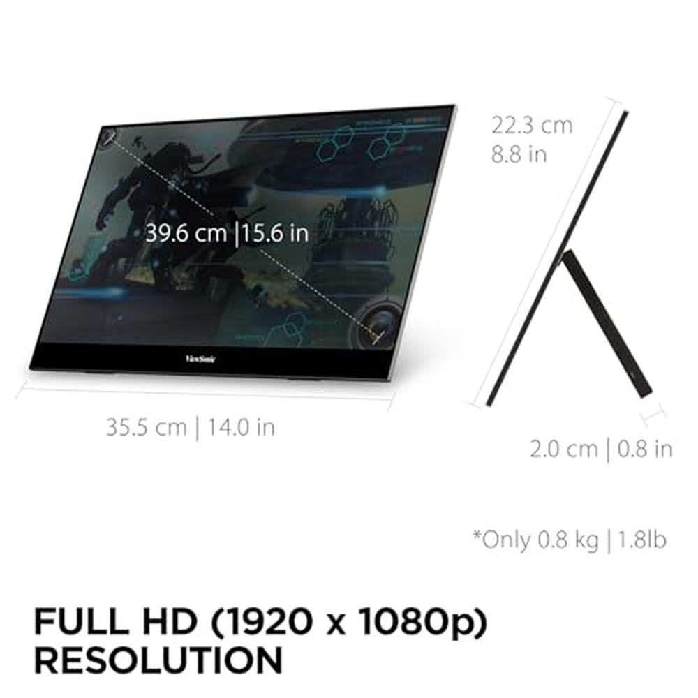 ViewSonic VX1655: 15.6 Inch 1080p FHD Portable LED IPS – In Use