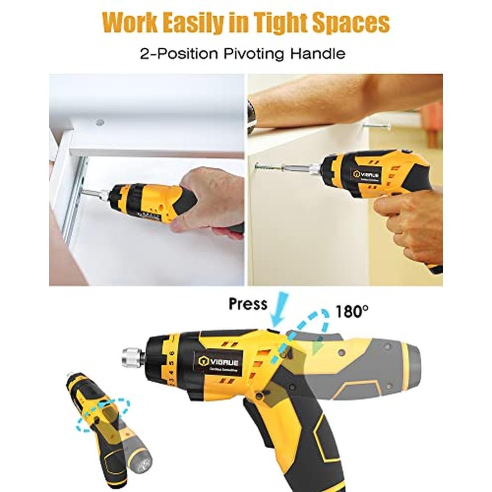 Screwdriver VIGRUE: VIGRUE Cordless Screwdriver Set – In Use