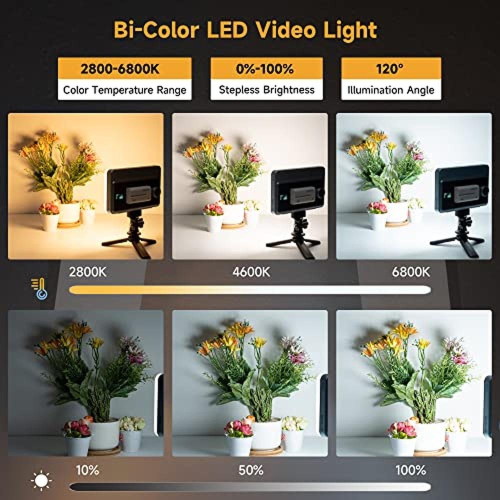 Light Video: Viltrox 18W LED Video Light CRI 95+ 2800-6800K – Side View