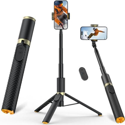Tripod Vimose: Vimose Phone Tripod & Selfie Stick Portable – Front View