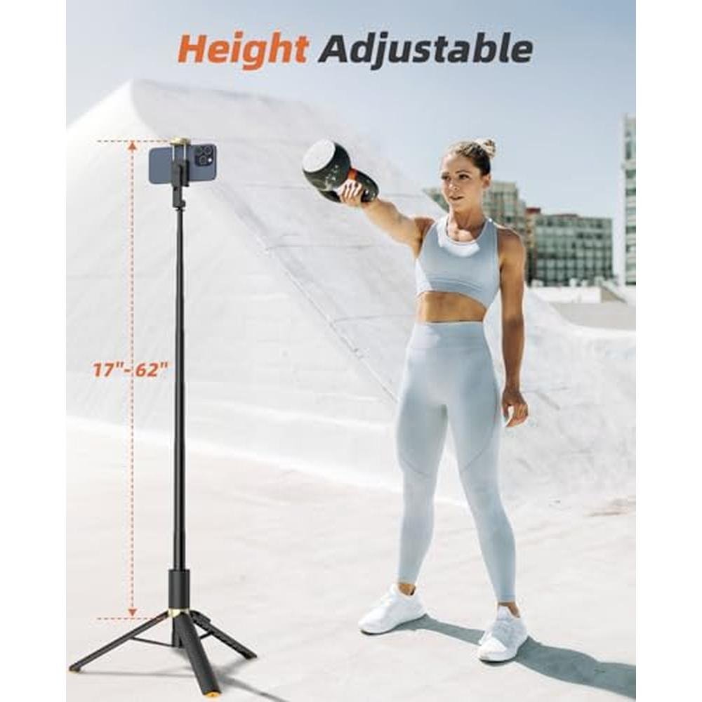 Tripod Vimose: Vimose Phone Tripod & Selfie Stick Portable – Side View