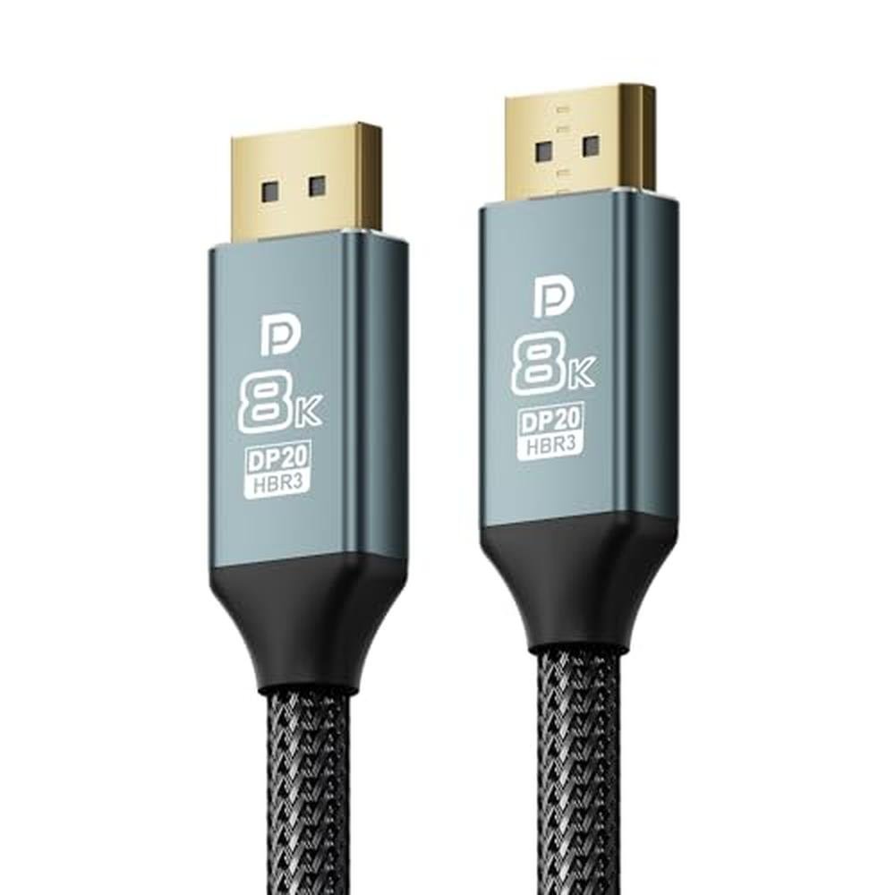 VisionSync 8K DisplayPort 1.4 Cable – Front View