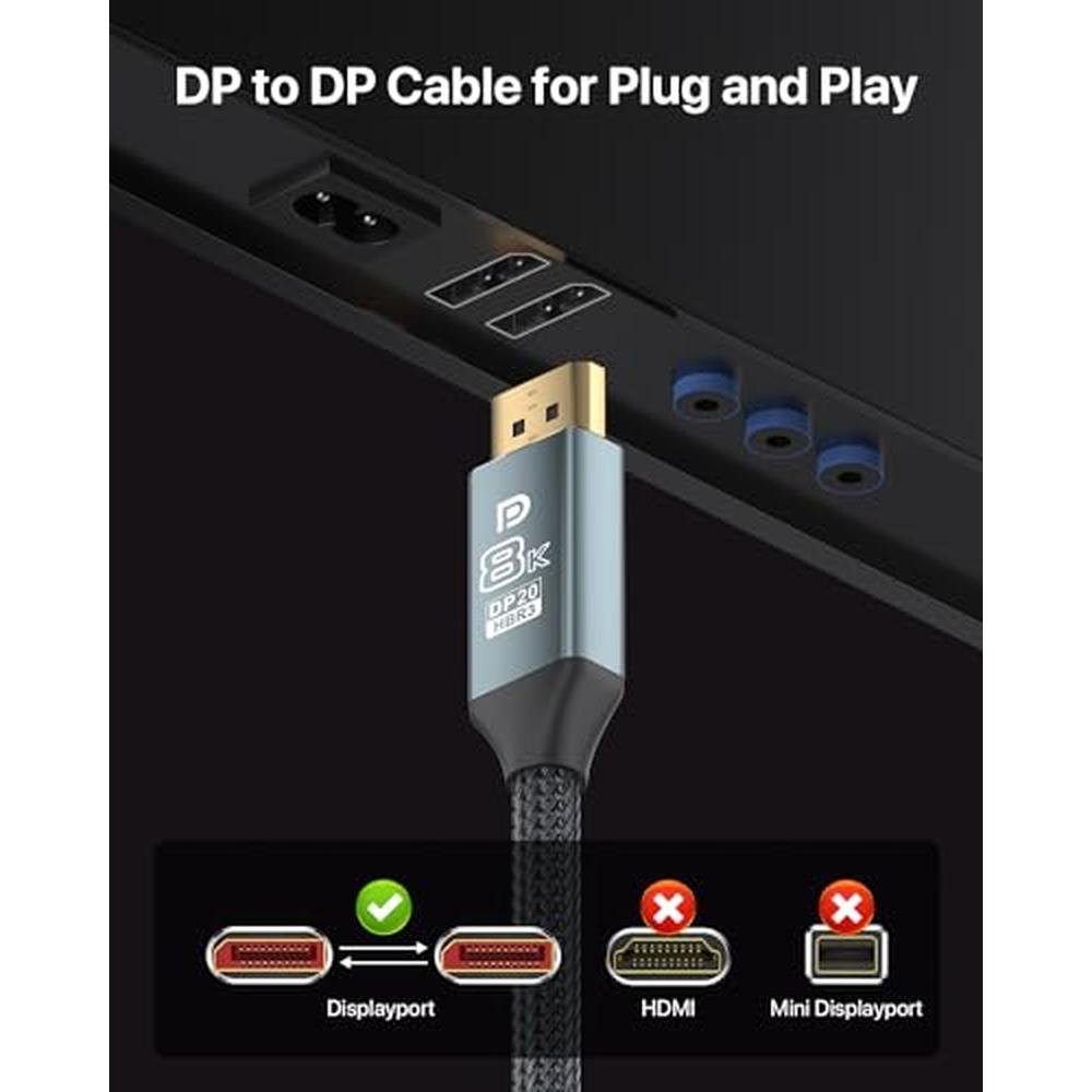 VisionSync 8K DisplayPort 1.4 Cable – Packaging