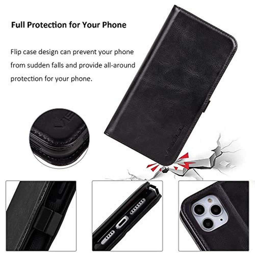 Case iPhone 11 Pro Max: Visoul Wallet Case with Card Holder – Close-up Detail