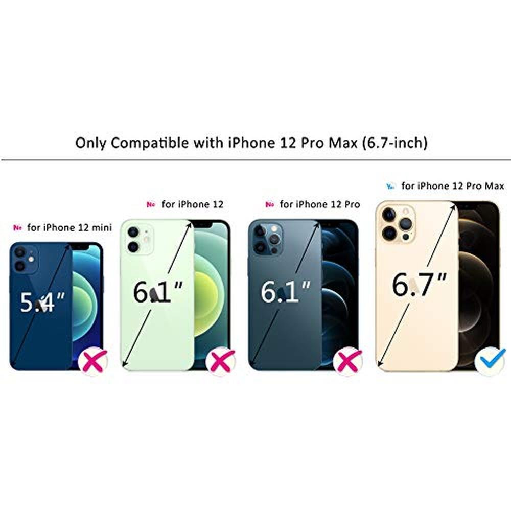 Case iPhone: VISOUL iPhone 12 Pro Max 6.7 Genuine Leather – Side View