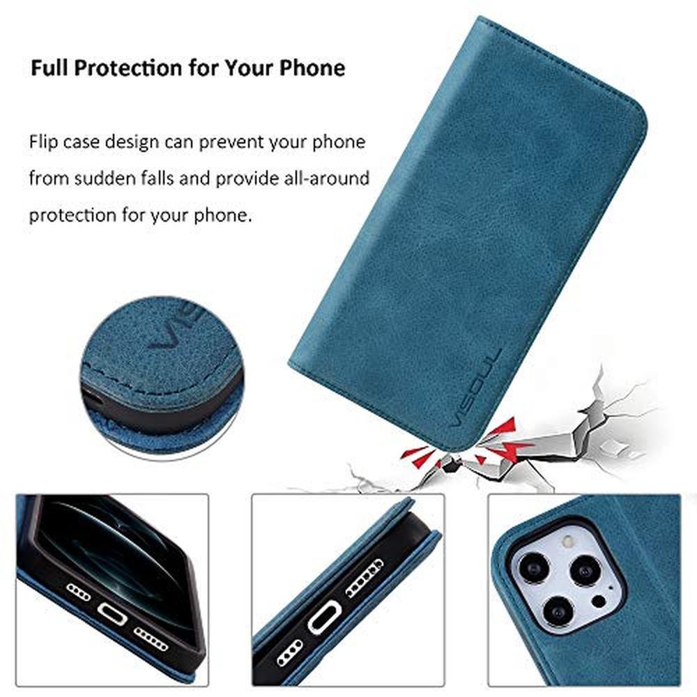 Case iPhone: VISOUL iPhone 12 Pro Max 6.7 Genuine Leather – In Use