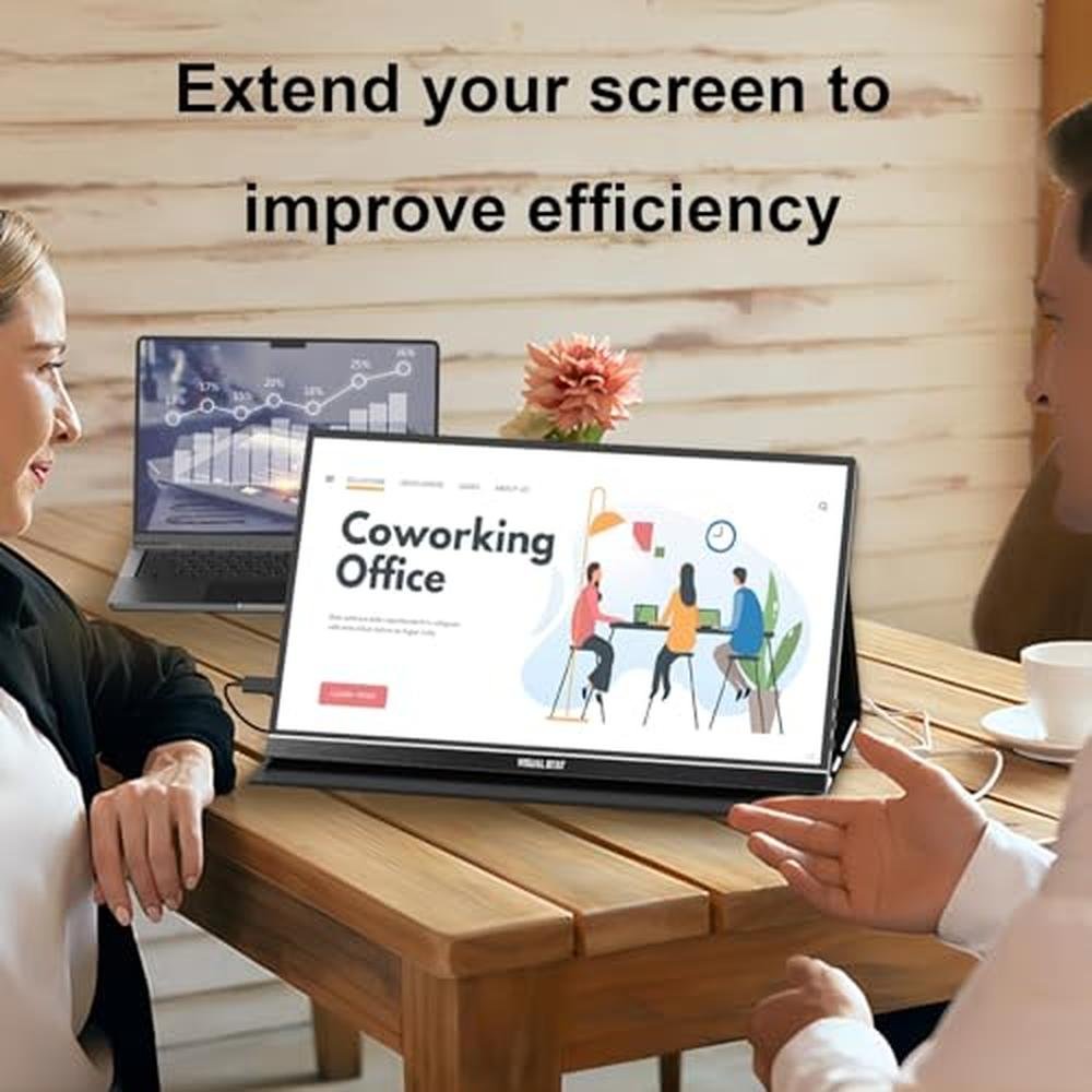 Screen Visual: Visual Beat Portable Monitor Touch Screen – Close-up Detail