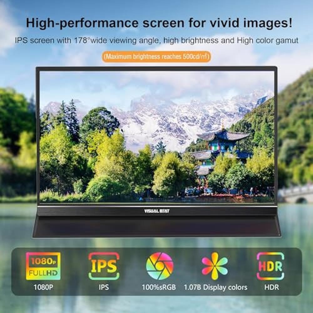 Screen Visual: Visual Beat Portable Monitor Touch Screen – In Use