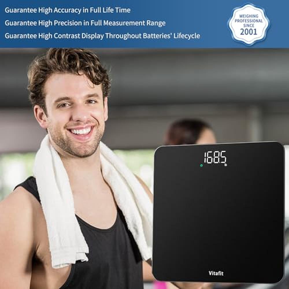 Scale Weight: Vitafit Digital Scale High Accuracy 0.1lb – Side View