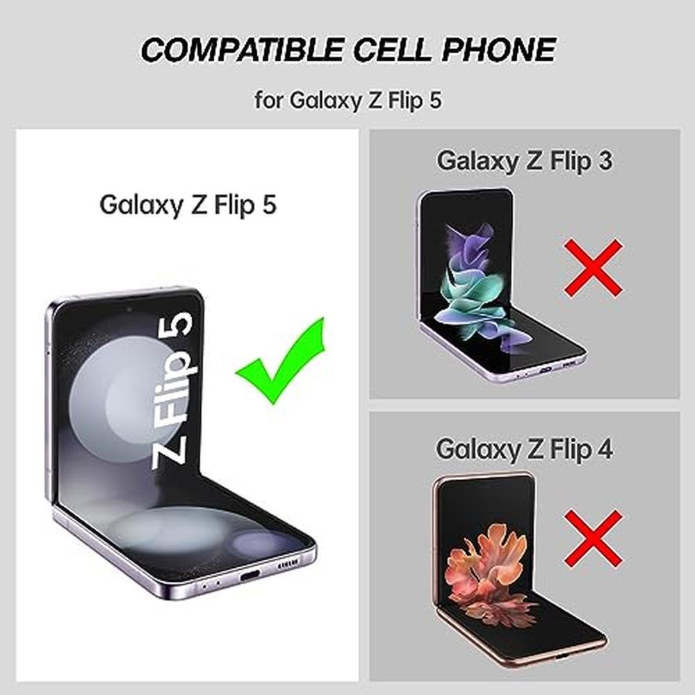 Galaxy Z Flip 5 Case: Vizvera Flip Galaxy Phone Case with – Side View