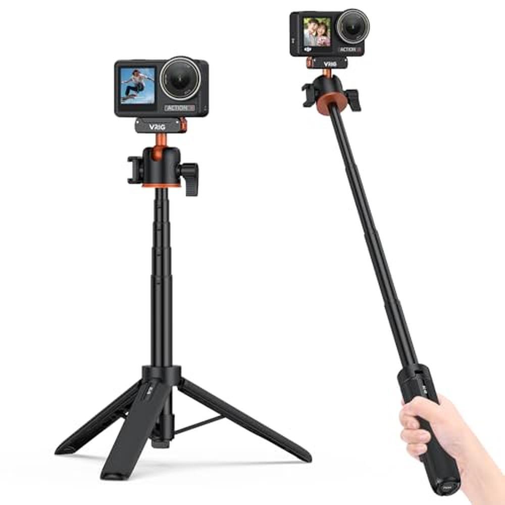 Action Vrig: VRIG Action 5 Pro 21 Magnetic Tripod – Front View
