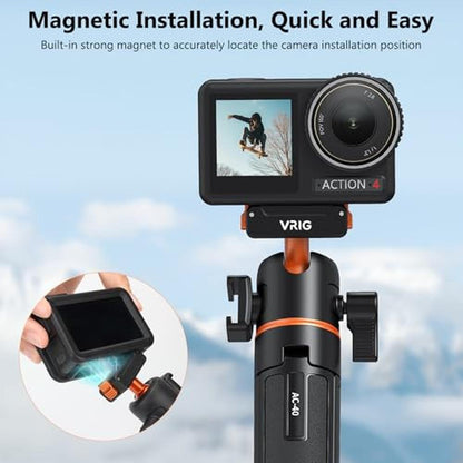 Action Vrig: VRIG Action 5 Pro 21 Magnetic Tripod – Side View