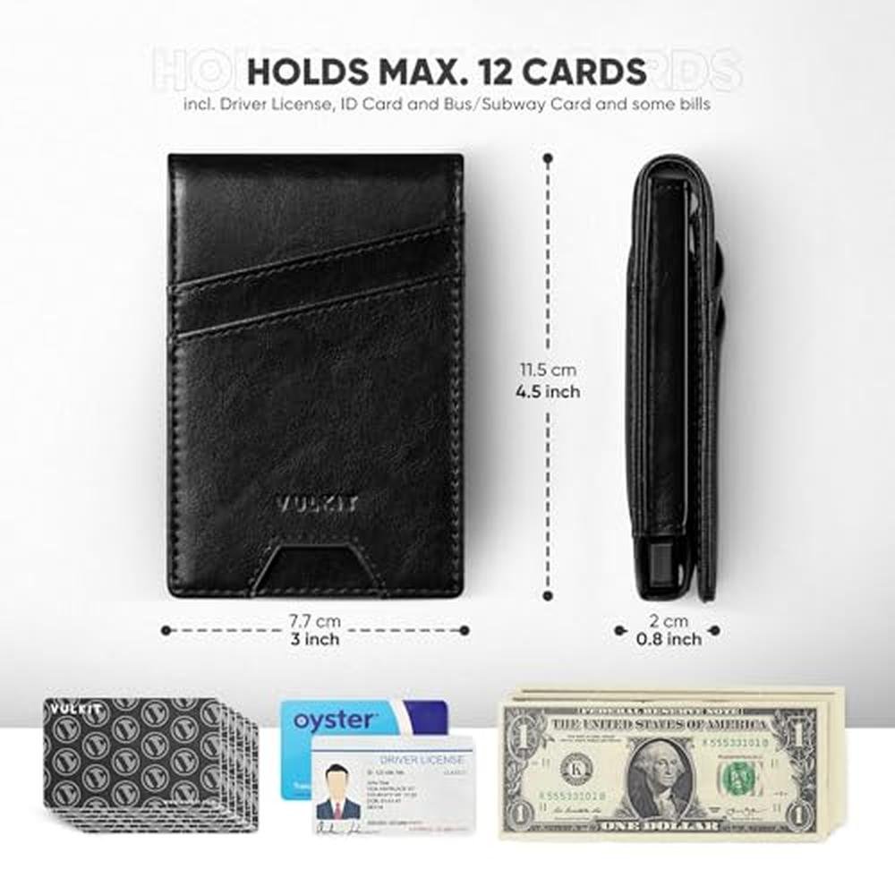 Vulkit Mens Wallet: VULKIT Card Holder with Pop-up Credit – In Use