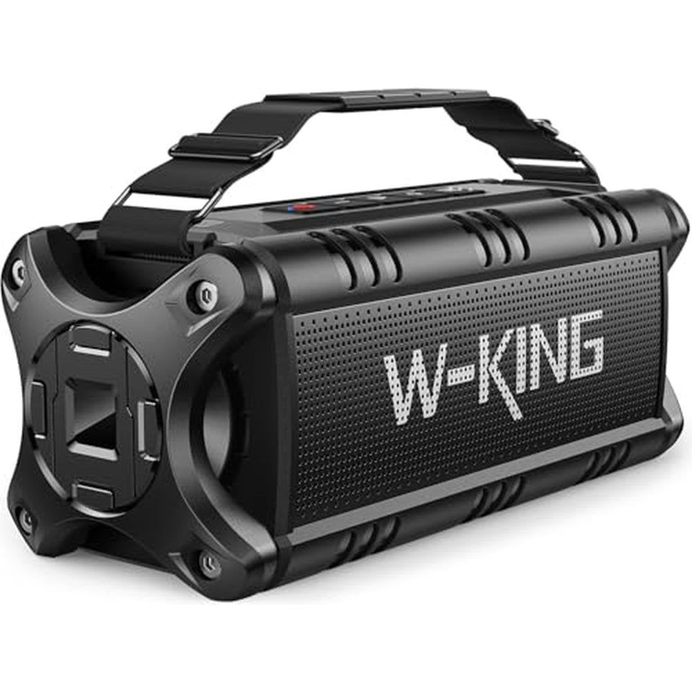 Bluetooth Speaker: W-KING 90W Max Portable Outdoor Speaker – Front View