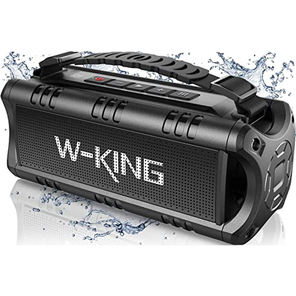 Speaker King: W-KING Portable Bluetooth Speaker 60W Peak – Front View