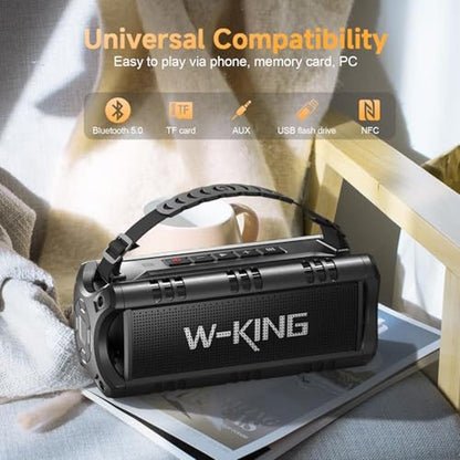Speaker King: W-KING Portable Bluetooth Speaker 60W Peak – Packaging