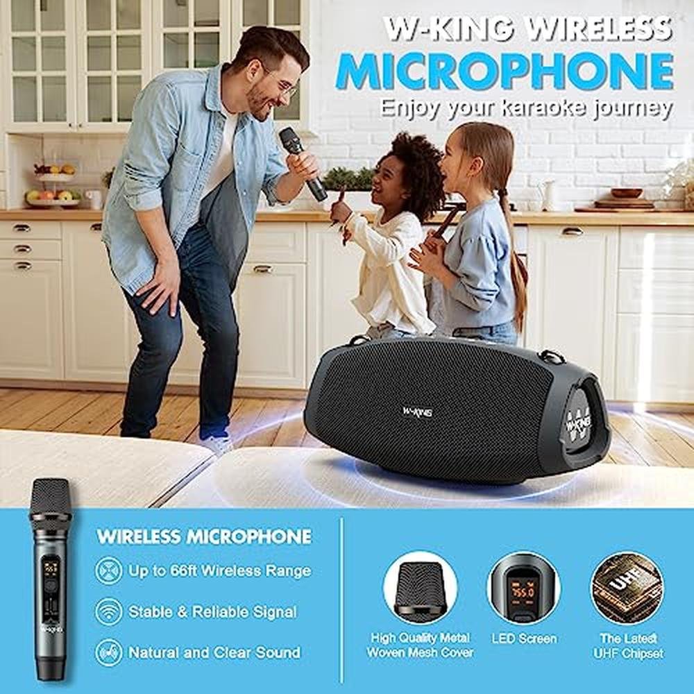 W-KING Portable Loud Bluetooth Speakers with Wireless – Close-up Detail