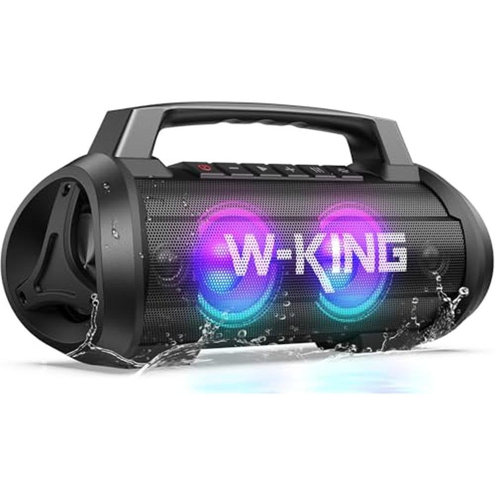 Bluetooth Speaker: W-KING Portable Speakers Bluetooth – Front View