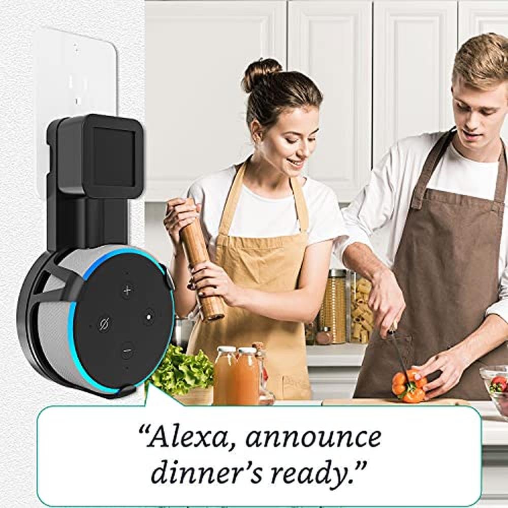 Mount Wali: Premium Outlet Wall Mount Holder Stand for Echo – Close-up Detail