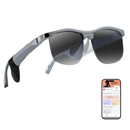 Glasses Men: WAMOVAL Smart Bluetooth Glasses with 160 – Front View