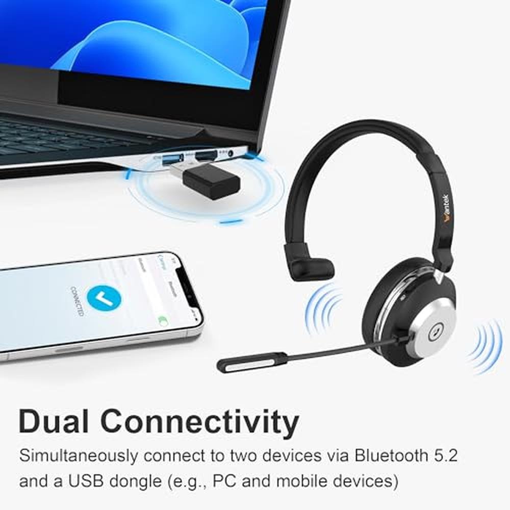 Wantek Mono Wireless Bluetooth Headset – Packaging