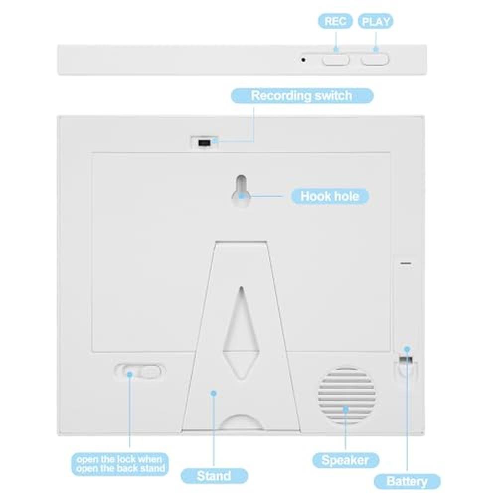 Wariolle 30 Seconds Voice Recordable Picture Frame – Side View