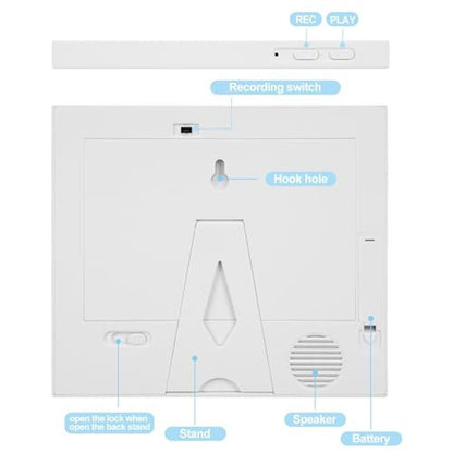 Wariolle 30 Seconds Voice Recordable Picture Frame – Side View