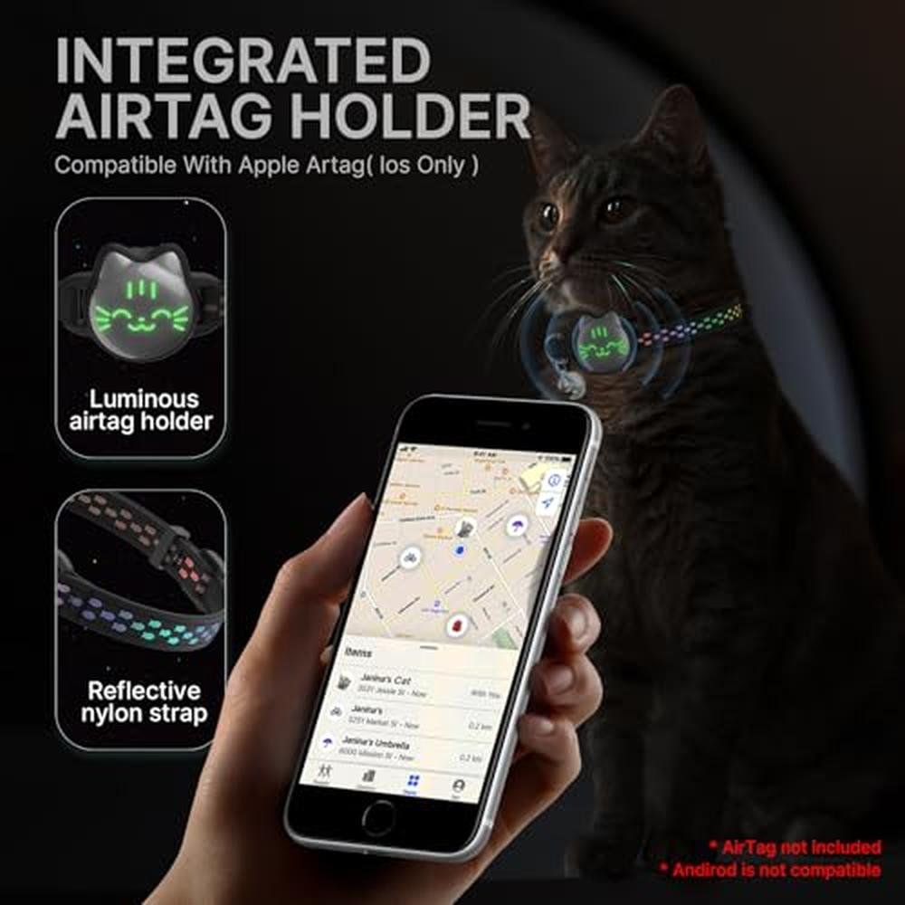 Airtag Cat Collar: Waterproof Breakaway Cat AirTag Collar – Packaging