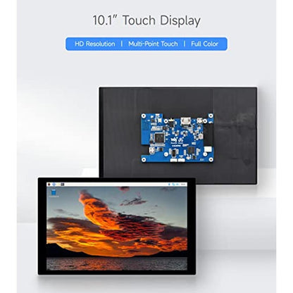 Zero Pico: Waveshare 10.1inch Capacitive Touch LCD IPS – Close-up Detail