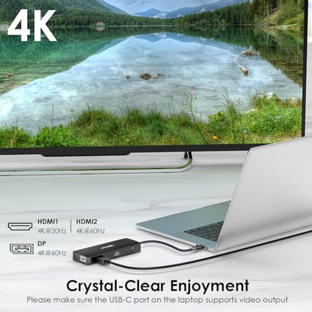 WAVLINK 12-in-1 USB C Docking Station – Close-up Detail