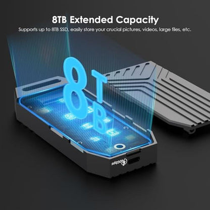 PCIe NVMe: WAVLINK 40Gbps SSD Enclosure – Close-up Detail