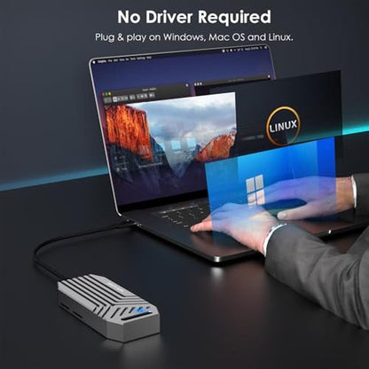 PCIe NVMe: WAVLINK 40Gbps SSD Enclosure – In Use