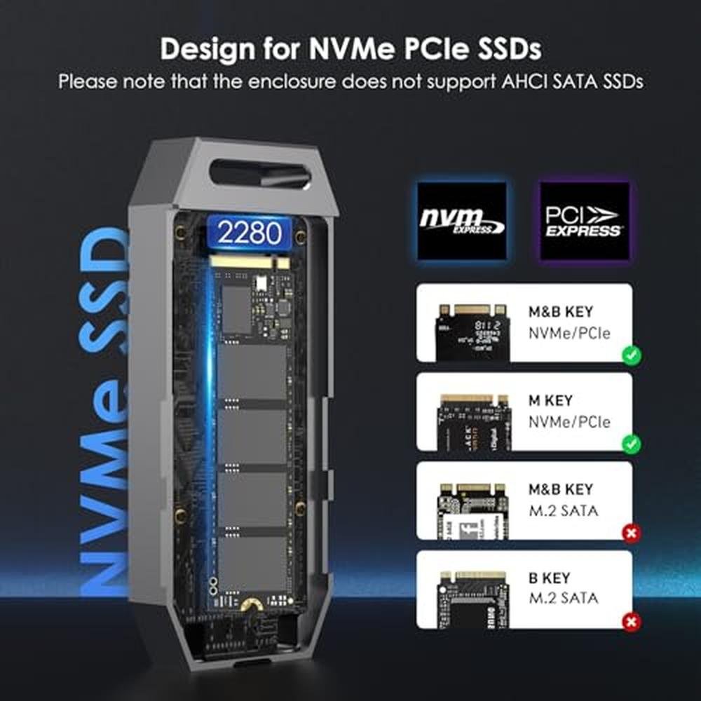 PCIe NVMe: WAVLINK 40Gbps SSD Enclosure – Packaging