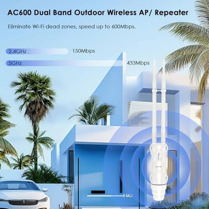 WAVLINK AC600 Outdoor WiFi Extender – Side View