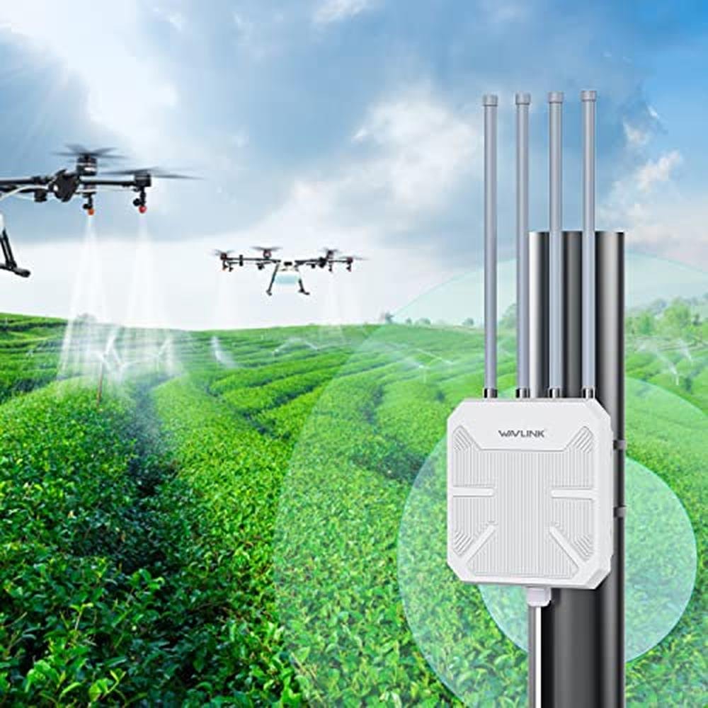 Outdoor WiFi: WAVLINK AX1800 High-Power Long-Range WiFi 6 – Side View