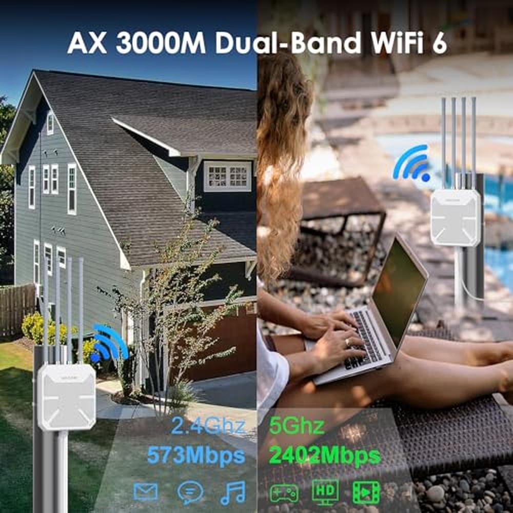WAVLINK AX3000 Outdoor WiFi 6 Extender Long Range – In Use