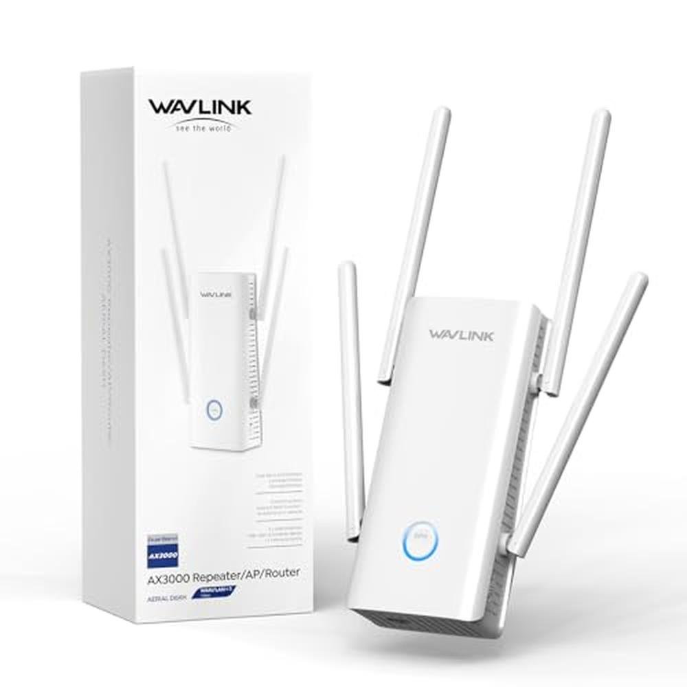WiFi 6 Extender: WAVLINK AX3000 Dual Band Whole Home – Front View